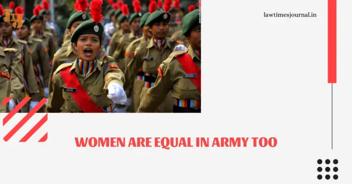 women in the Indian Army