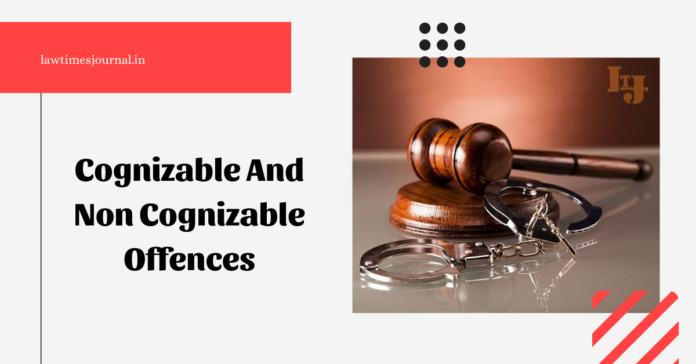 cognizable and non-cognizable offences