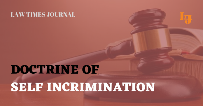 doctrine of self incrimination